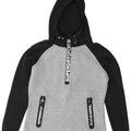 SUPERDRY Grafisk hættetrøje til kvinder UK 14 Medium Grey Colourblock