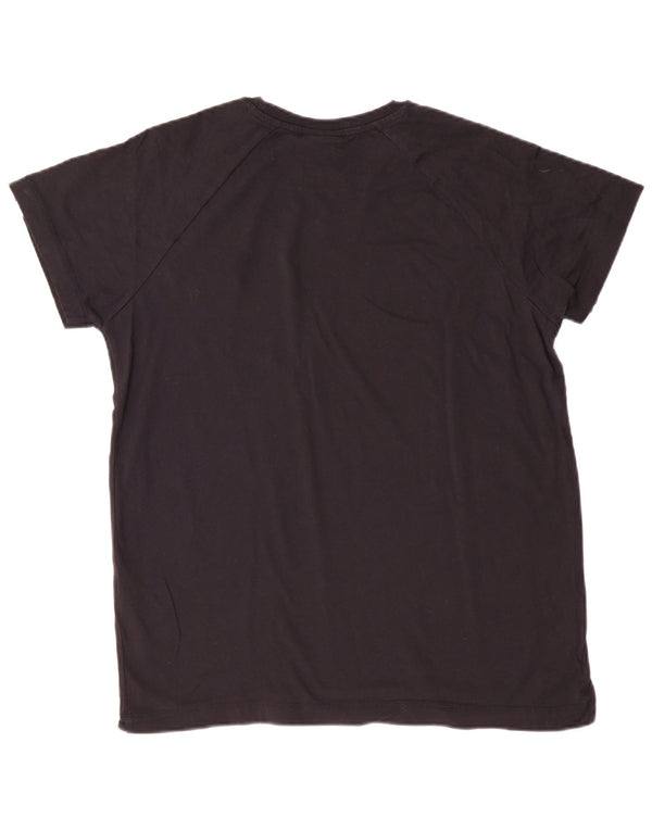 Champion Dame Grafisk T-Shirt Top XL Sort Bomuld