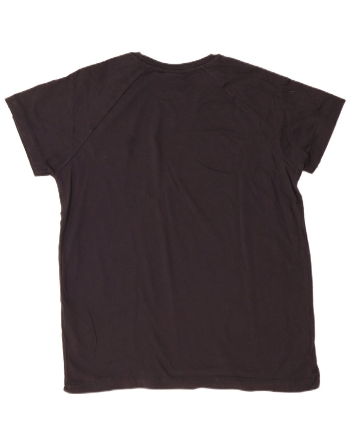 Champion Dame Grafisk T-Shirt Top XL Sort Bomuld