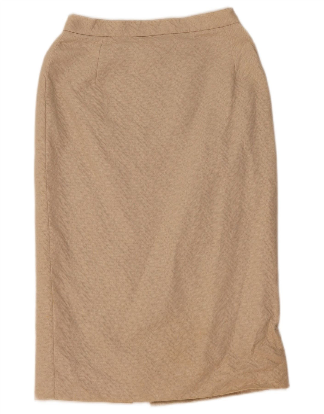 VINTAGE lige nederdel til kvinder W27 Small Beige Chevron