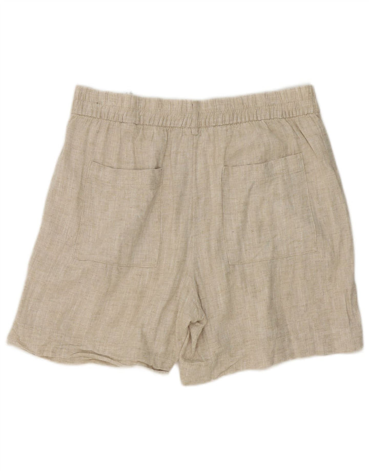 Marks & Spencer Chino Shorts til kvinder UK 12 Medium W32 Beige Linen