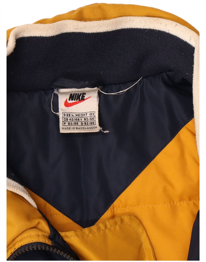 Nike Regnjakke til mænd UK 40 Stor marineblå nylon