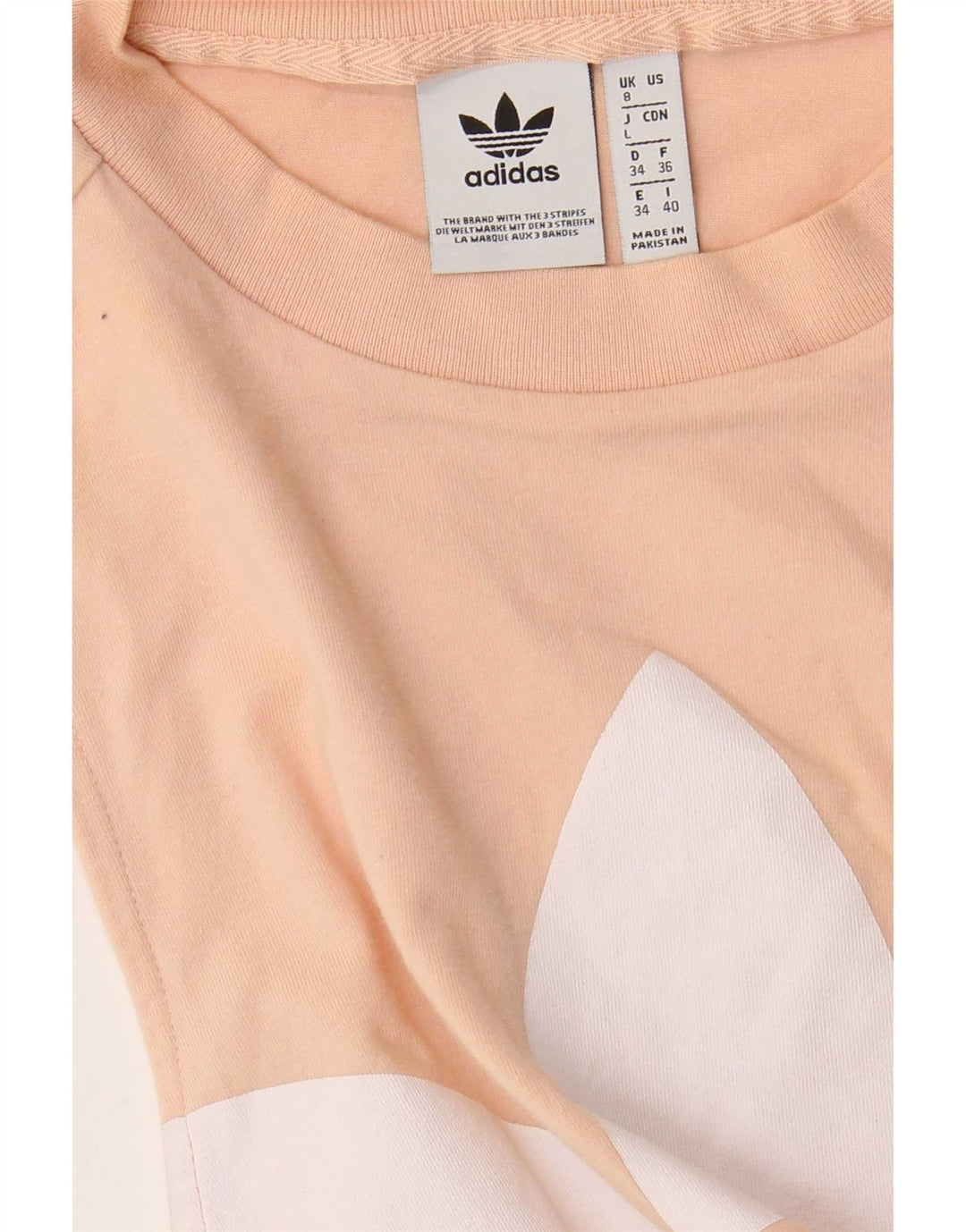 Adidas Dame Grafisk Vest Top UK 8 Small Beige