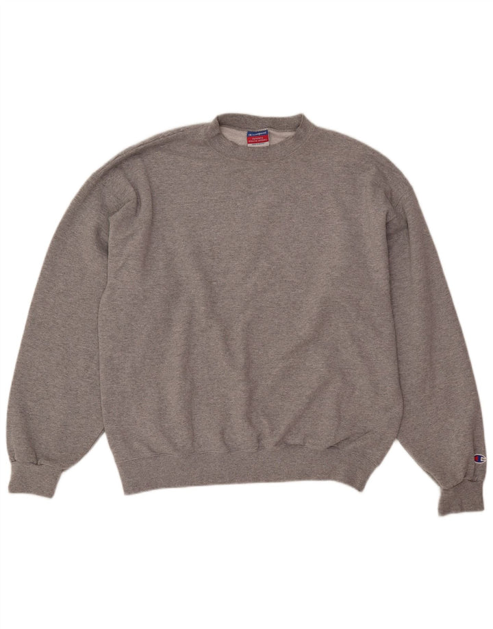 Champion Herre Sweatshirt Jumper Large Grå Flecked