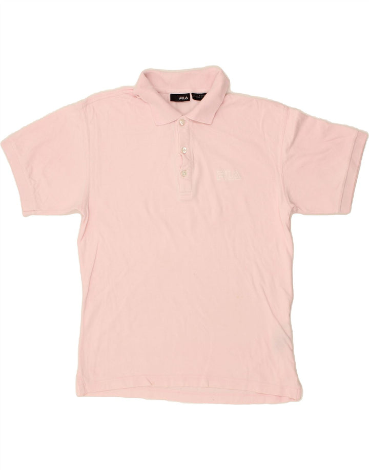 FILA Mens Polo Shirt Small Pink Cotton Vintage Fila and Second-Hand Fila from Messina Hembry 
