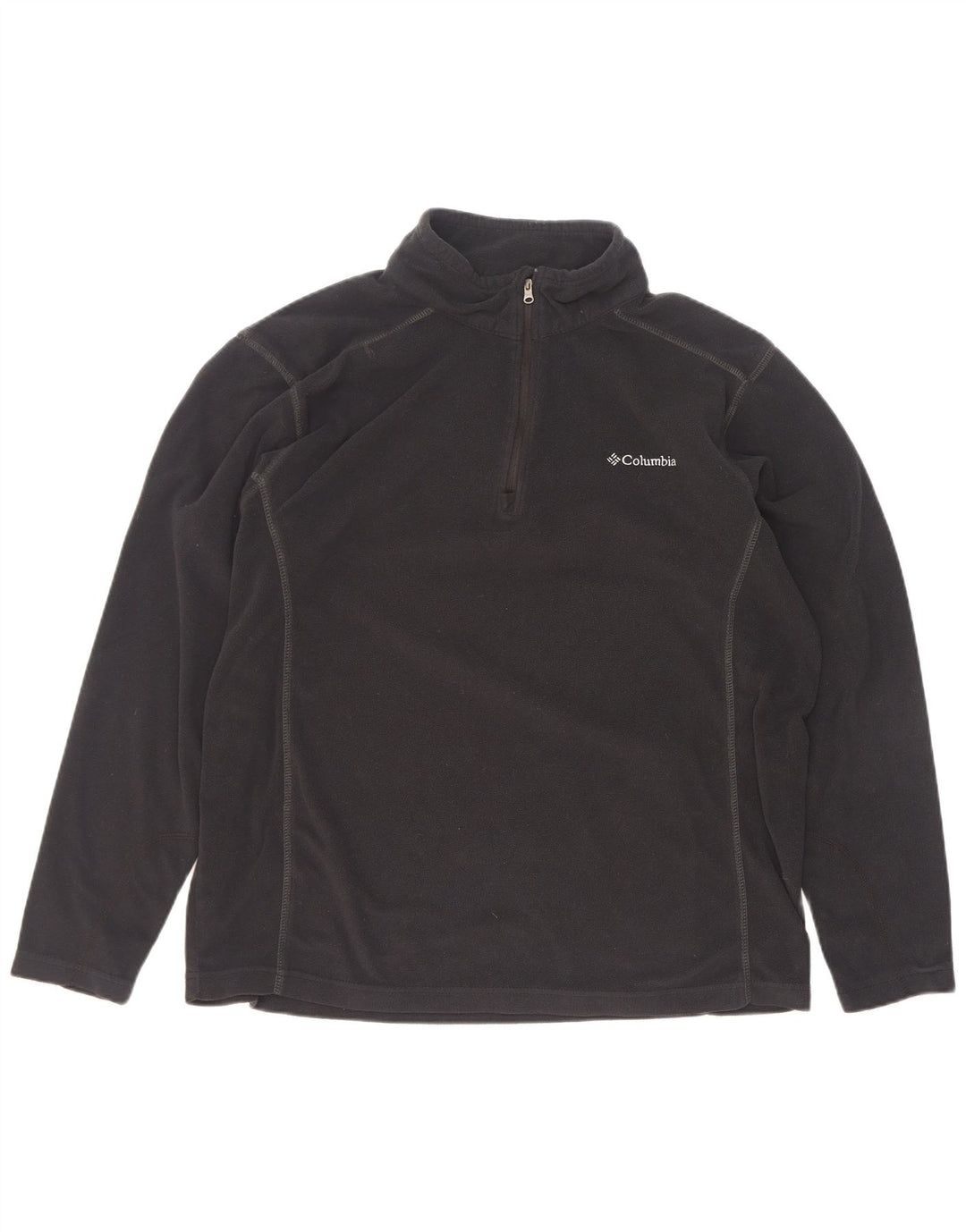 Columbia herre lynlås hals fleece jumper stor sort polyester