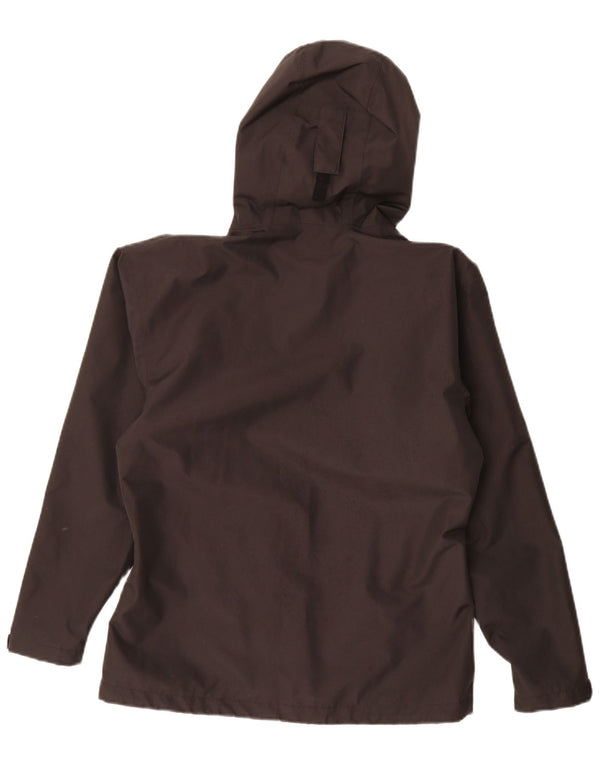 Helly Hansen Regnjakke med hætte til kvinder UK 14 Medium Sort Polyester