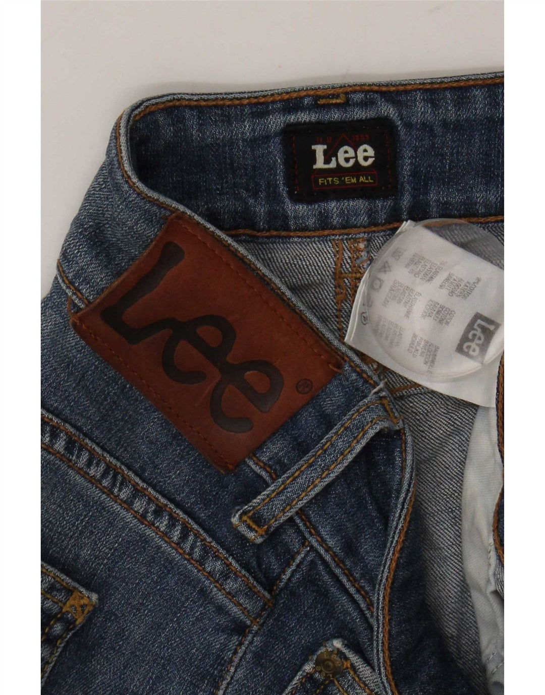 Lee Dame Amy Straight Jeans W30 L29 Blå Bomuld