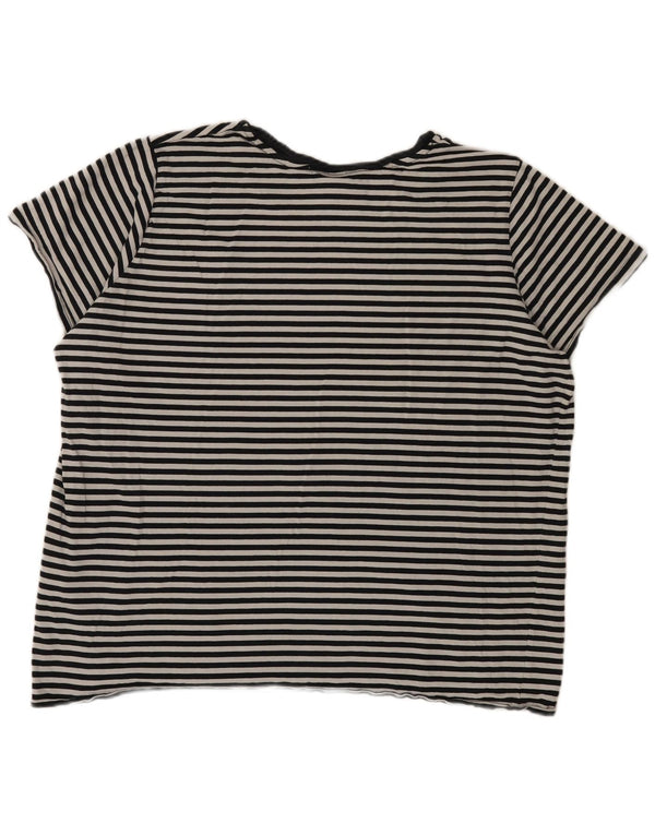 Levi's herre T-shirt top 2XL marineblå stribet bomuld