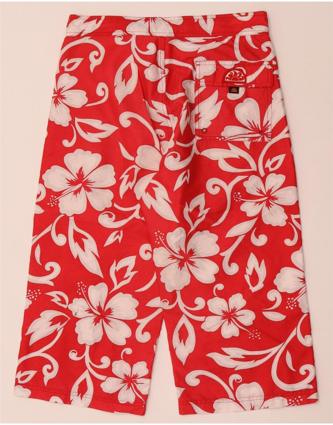 Sundek Dame Capri Bukser W32 L19 Rød Blomster Polyester