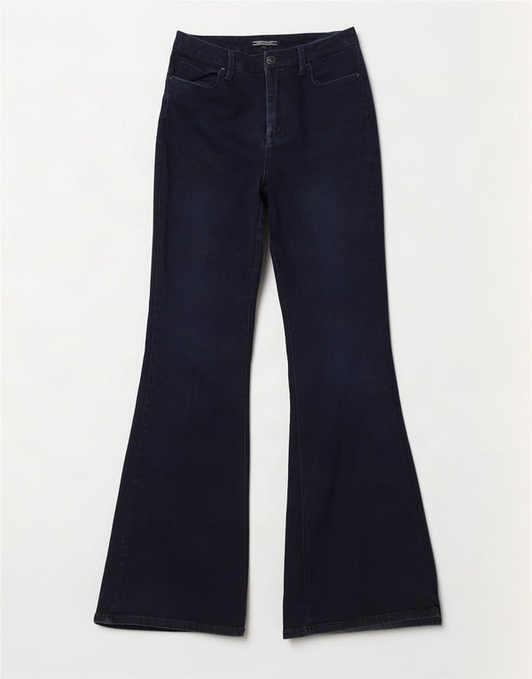Tommy Hilfiger Dame Flared Jeans W29 L32 Blå Bomuld