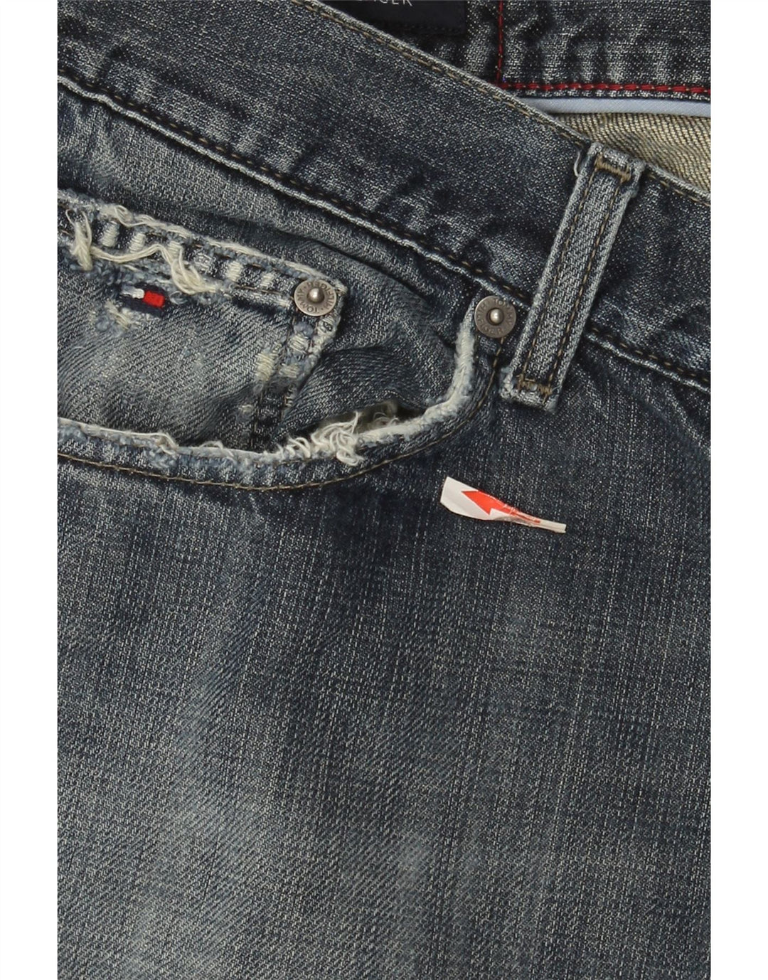 Tommy Hilfiger Straight Jeans til mænd W40 L32 Blå Bomuld