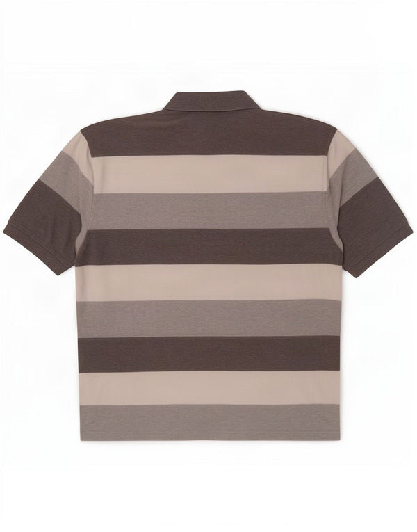 Tommy Hilfiger Herre Rugby Polo Shirt 2XL Grå Stribet Bomuld