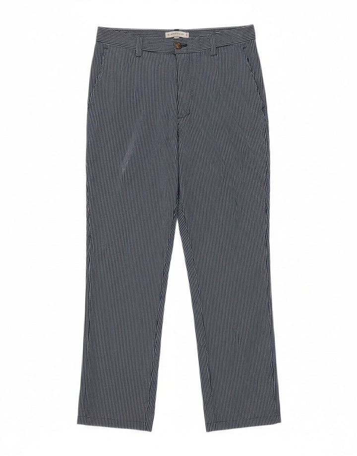 MARKS & SPENCER Womens Chino Trousers UK 12 Medium W32 L30 Navy Blue Vintage Marks & Spencer and Second-Hand Marks & Spencer from Messina Hembry 