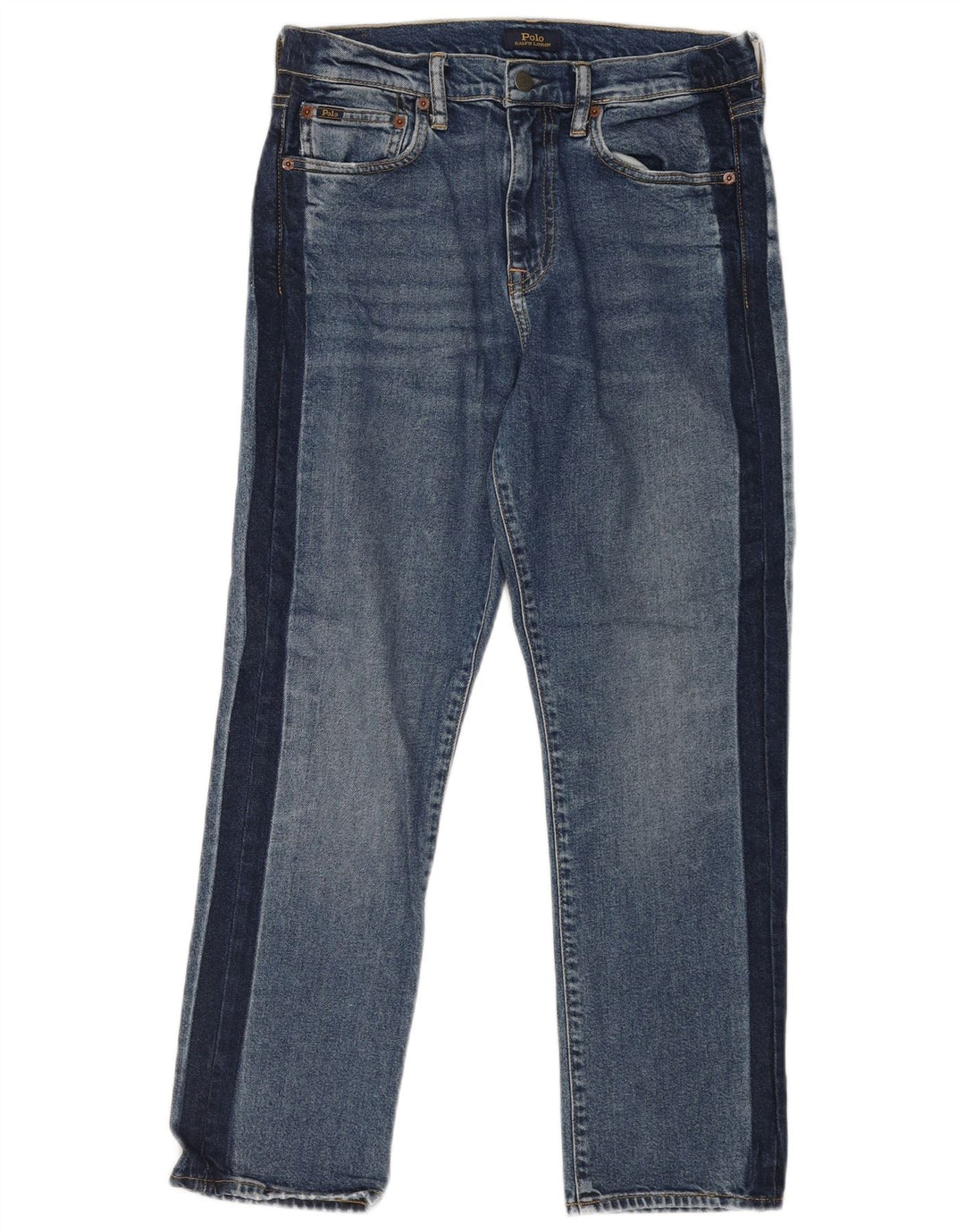 Polo Ralph Lauren Dame Straight Jeans W30 L27 Blå Bomuld