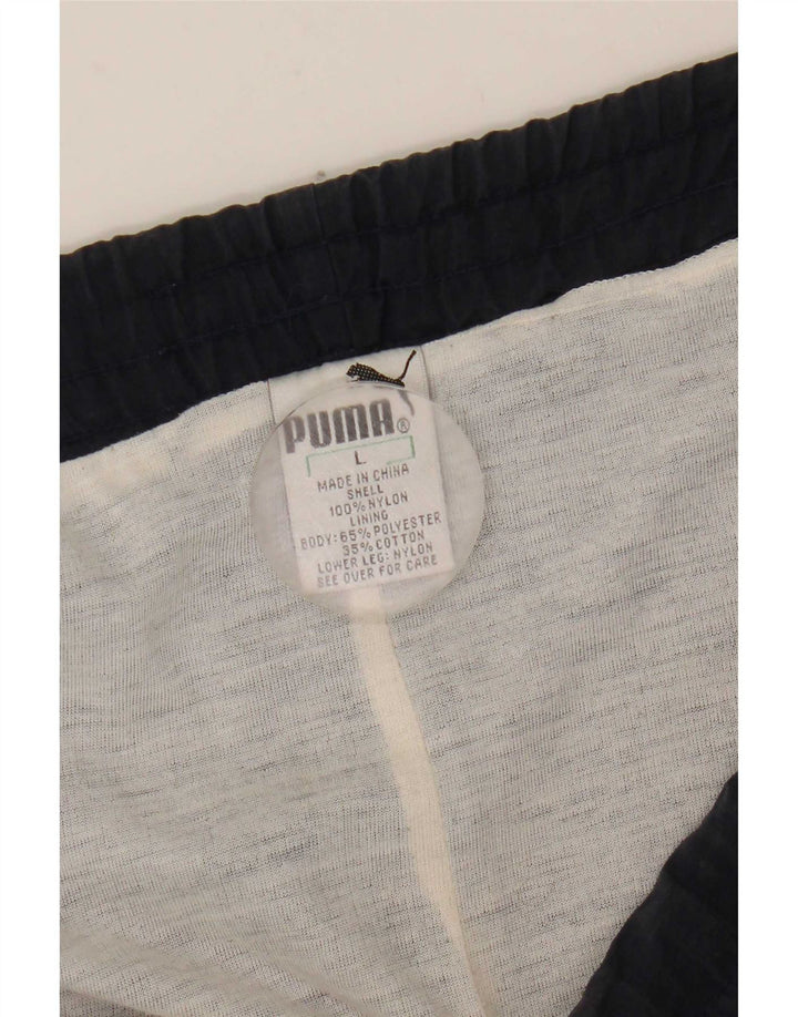 Puma Træningsdragt bukser til mænd store marineblå nylon