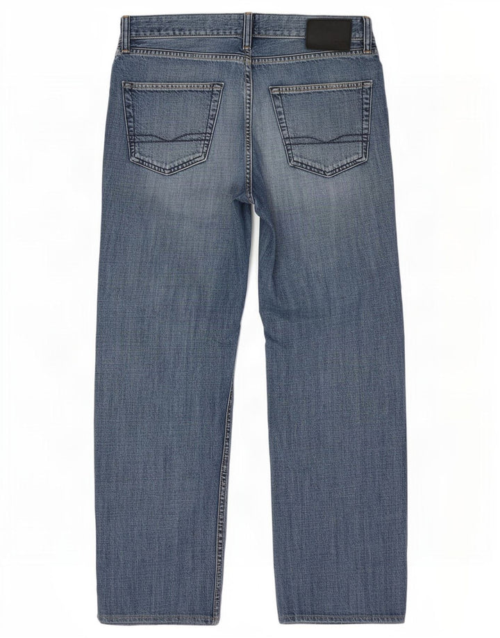 Hugo Boss Straight Jeans til mænd W34 L29 blå bomuld