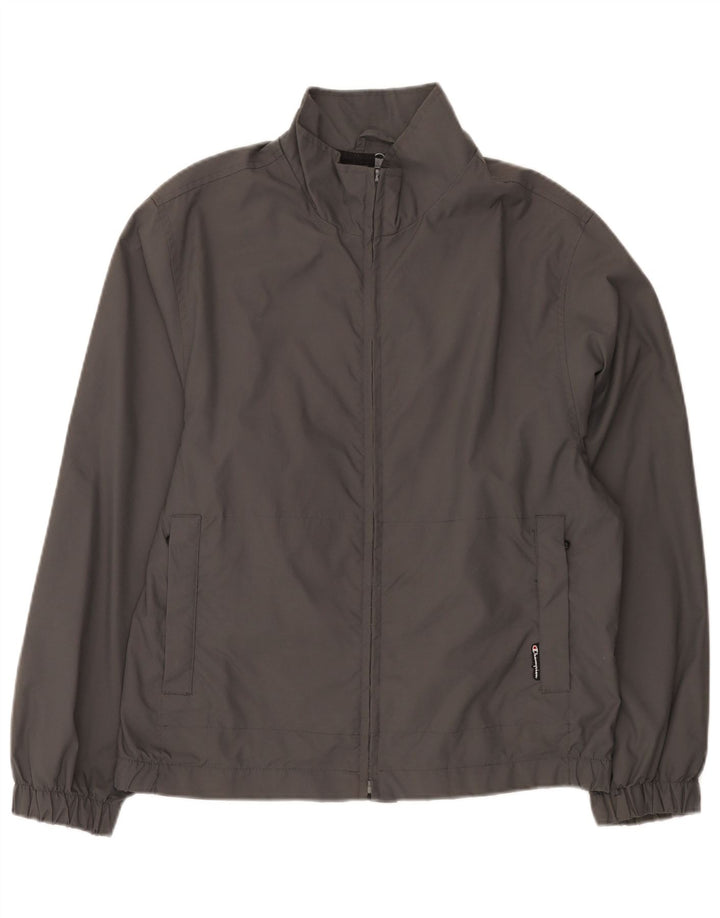 Champion Herre Bomber Jacket UK 38 Medium Grå Polyamid