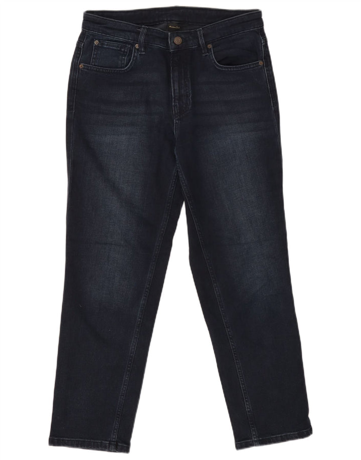 MASSIMO DUTTI Dame-tilspidsede jeans EU 40 Medium W30 L27 Marineblå Bomuld