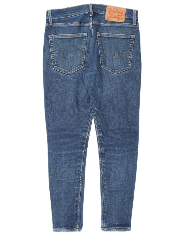 LEVI'S Dame 511 Slim Jeans W30 L26 Blå Bomuld
