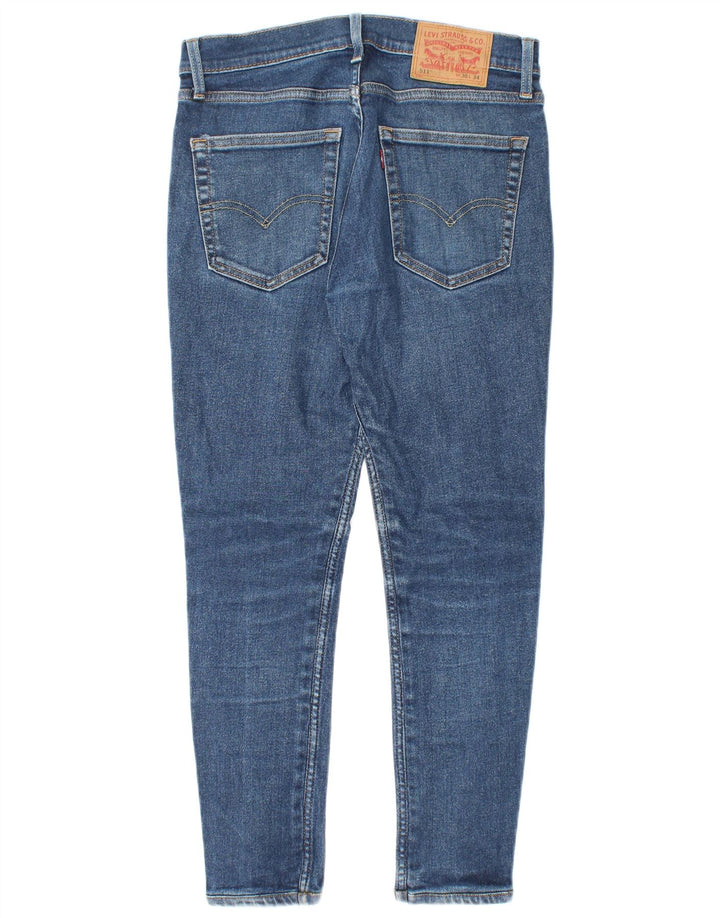 LEVI'S Dame 511 Slim Jeans W30 L26 Blå Bomuld