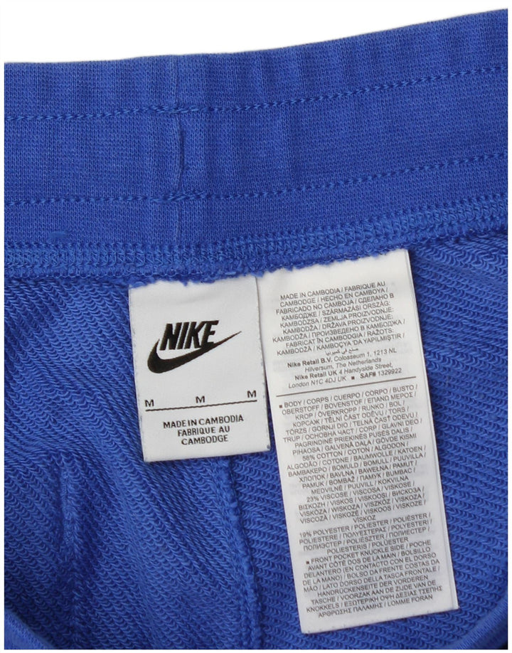 Nike grafiske sportsshorts til mænd mellemblå bomuld