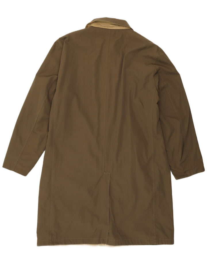 Ermenegildo Zegna Herre Blød Vendbar Overfrakke IT 54 2XL Khaki Polyester