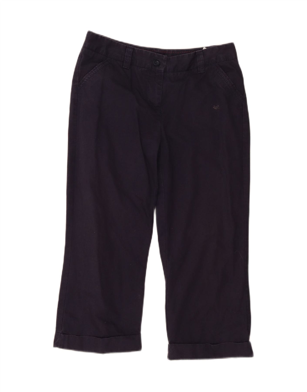 Marks & Spencer Dame Capri Bukser UK 10 Small W30 L21 Navy Blue