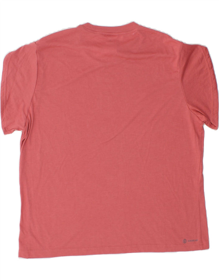 ADIDAS Womens Graphic T-Shirt Top UK 20/22 2XL Red Polyester Vintage Adidas and Second-Hand Adidas from Messina Hembry 