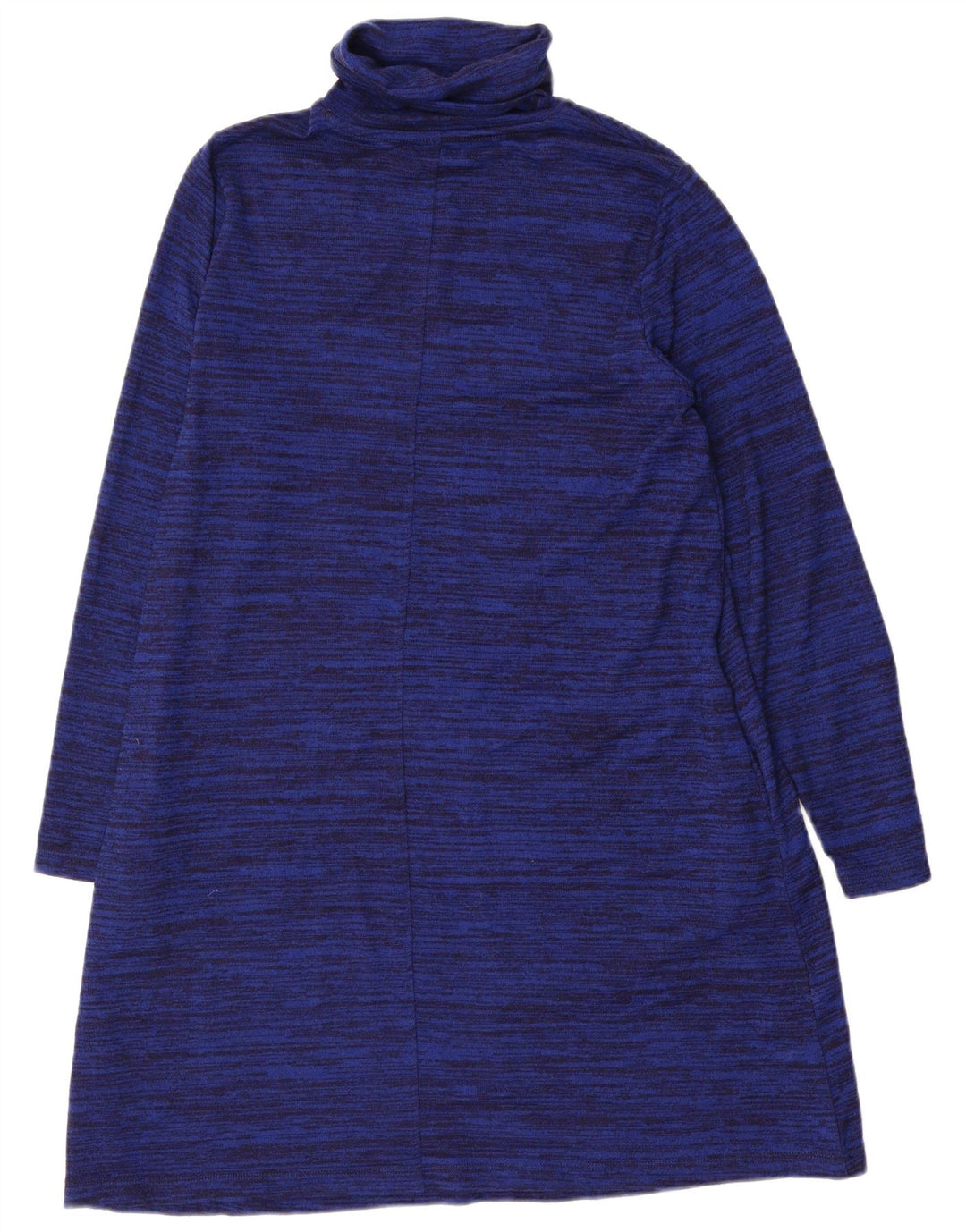 Marks & Spencer Dame Jumper Dress UK 14 Large Navy Blue Flecked Polyester