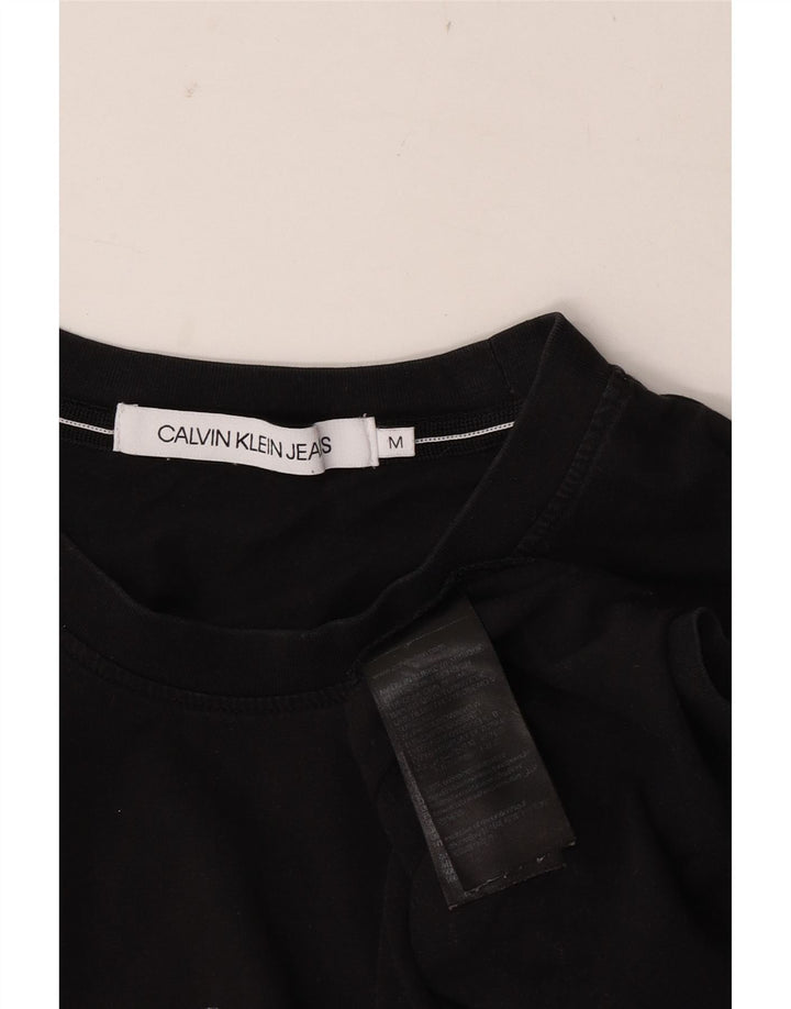 Calvin Klein Jeans Herre grafisk T-shirt Top Medium Sort Bomuld