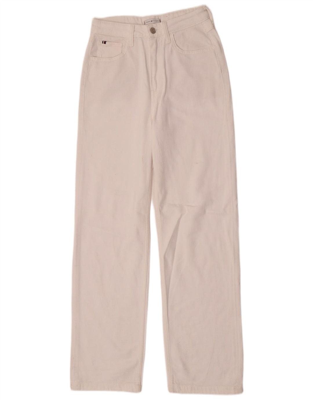 Tommy Hilfiger Lige Jeans til kvinder W27 L30 Hvid Bomuld