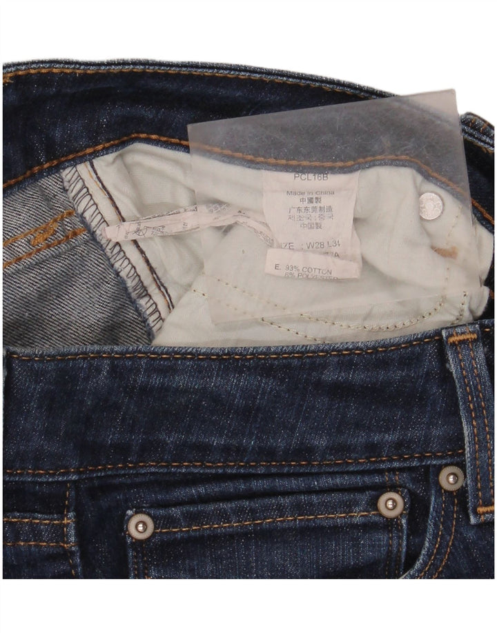 LEVI'S Dame Fed Curve Skinny Jeans W28 L34 Marineblå Bomuld