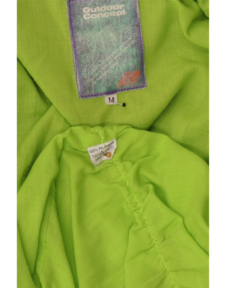 Vintage Herre Hooded Utility Jacket UK 38 Medium Grey Colourblock Polyester