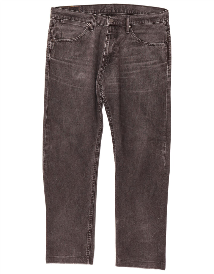 Levi's Herre 504 Straight Jeans W34 L29 Grå Bomuld