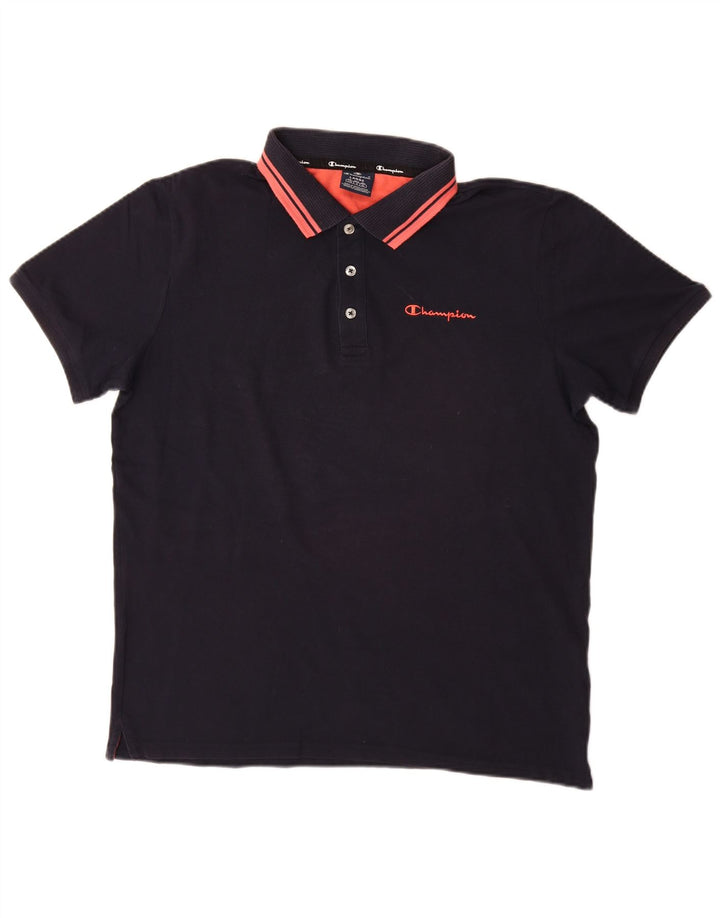 Champion herre poloshirt Stor marineblå bomuld