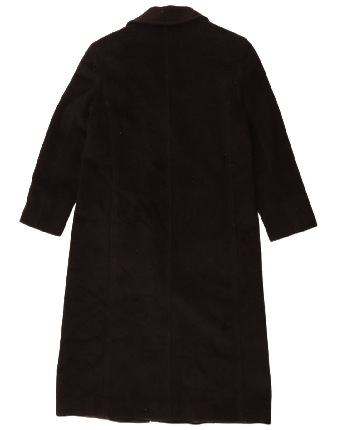 Max & Co. Dobbeltradet frakke til kvinder UK 12 Medium Black Virgin Wool
