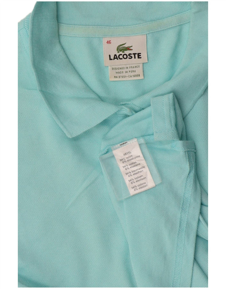Lacoste Dame Polo Shirt Størrelse 46 XL Blå Bomuld