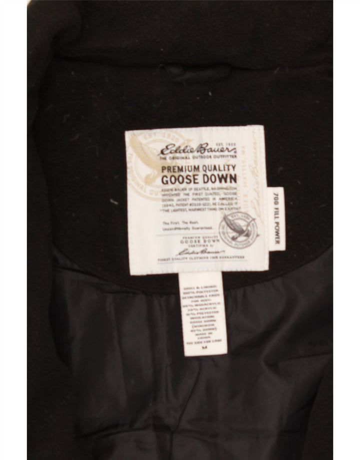 EDDIE BAUER Womens Padded Coat UK 14 Medium Black Acrylic Vintage Eddie Bauer and Second-Hand Eddie Bauer from Messina Hembry 