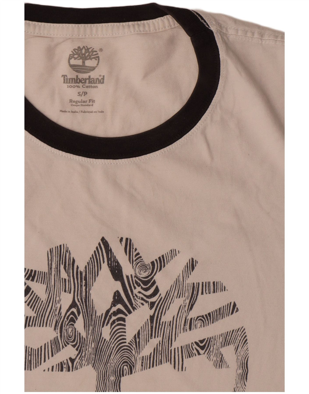 Timberland Herre Regular Fit grafisk T-shirt top lille hvid bomuld