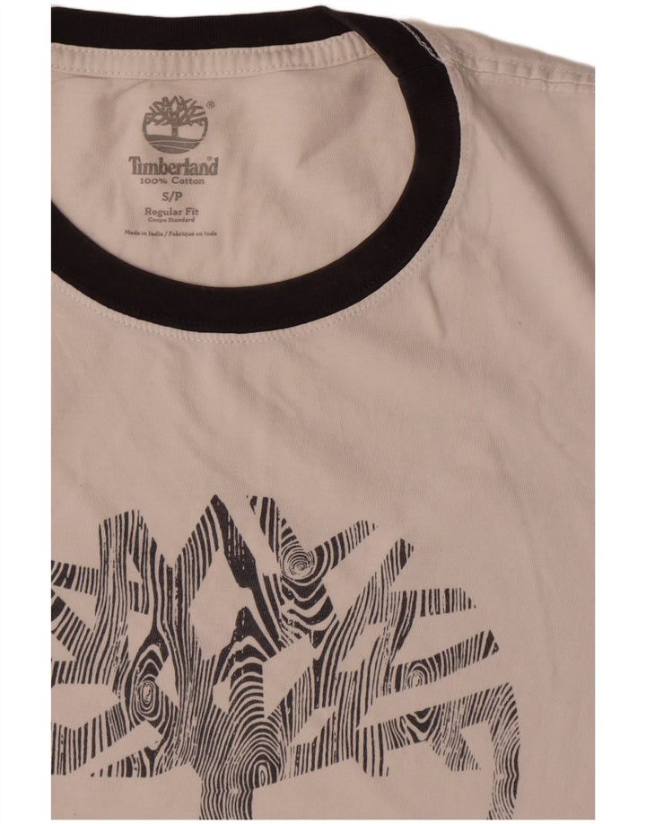 Timberland Herre Regular Fit grafisk T-shirt top lille hvid bomuld