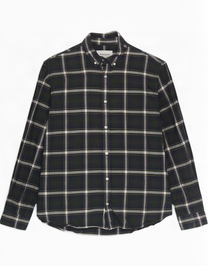 Carhartt Herre flannelskjorte Stor grøn ternet bomuld