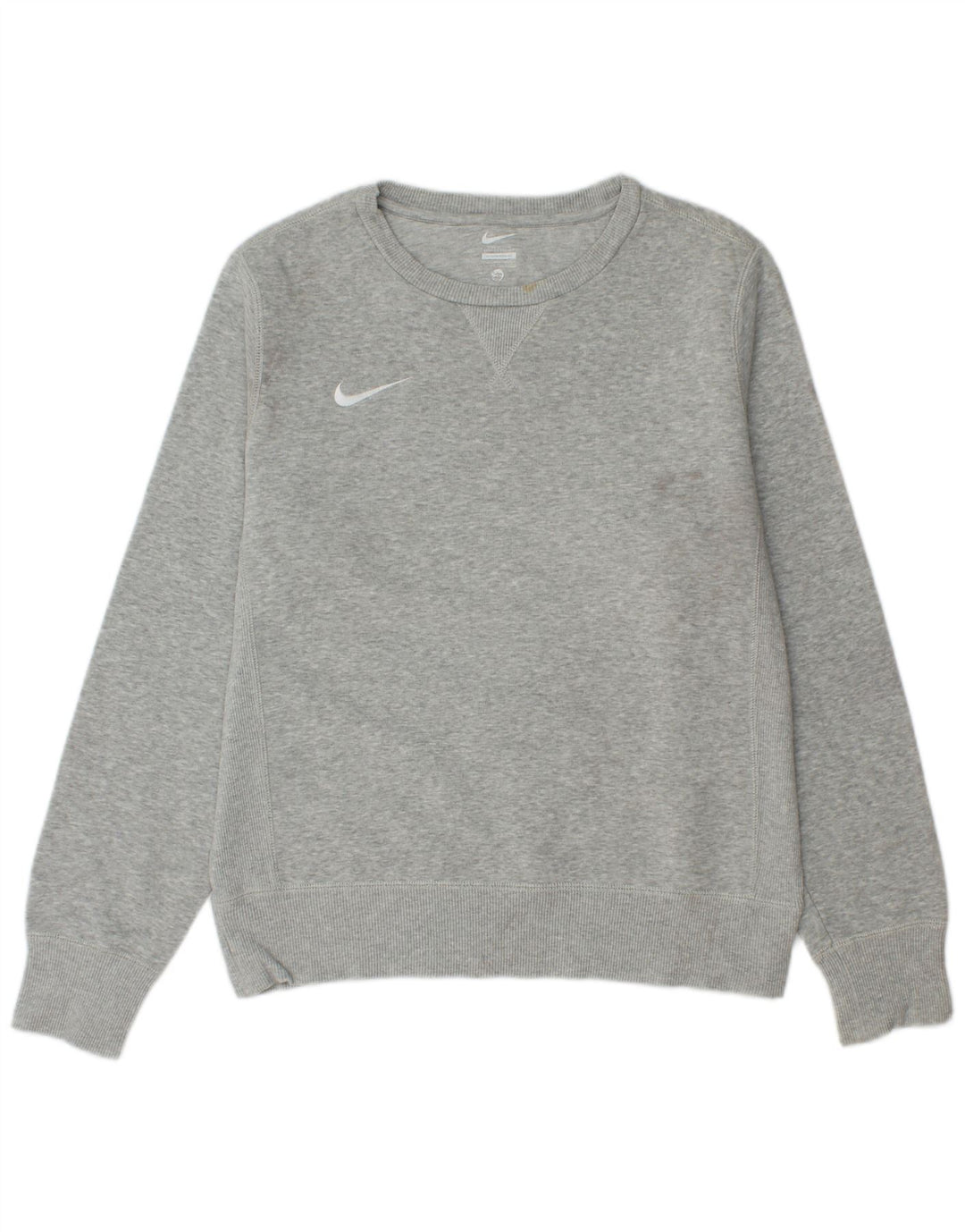 Nike Sweatshirt til mænd, lille grå flækket bomuld