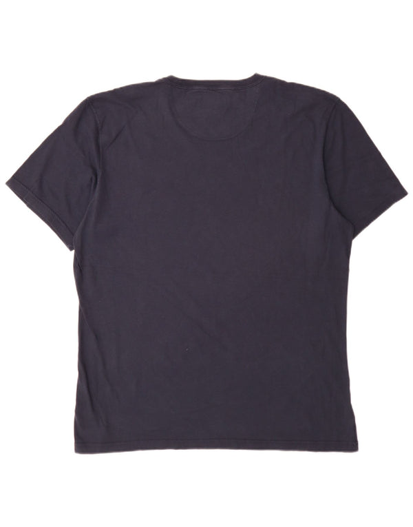 Barbour Herre Slim Fit T-Shirt Top XL Marineblå Bomuld