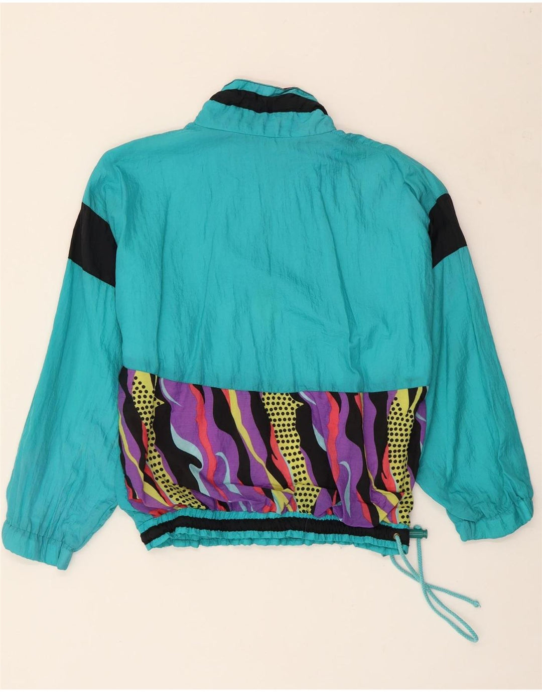 VINTAGE Boys Pullover Tracksuit Top Jacket 11-12 Years Blue Colourblock Vintage Vintage and Second-Hand Vintage from Messina Hembry 