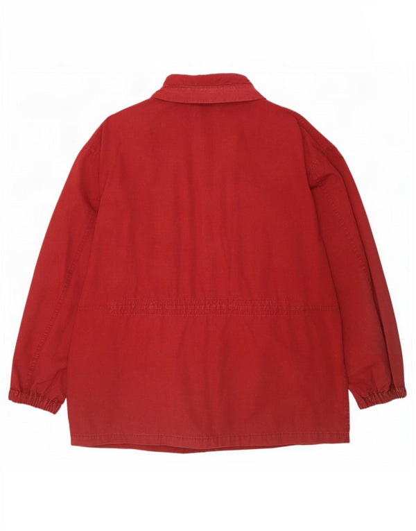 Vintage Herre Utility Jacket UK 42 XL Burgundy Cotton