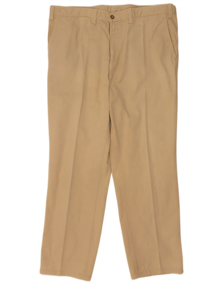 Vintage lige chinobukser til mænd W40 L31 Beige