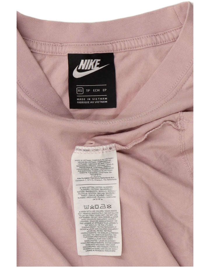 Nike herre T-shirt top XS Pink bomuld