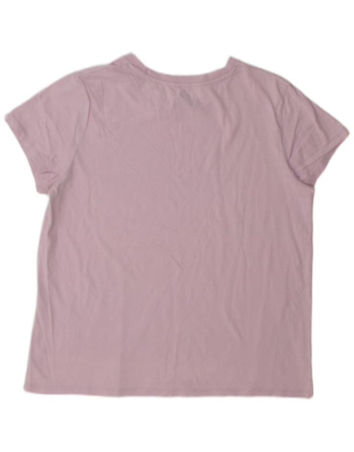 Levi's Dame Grafisk T-Shirt Top UK 16 Large Pink