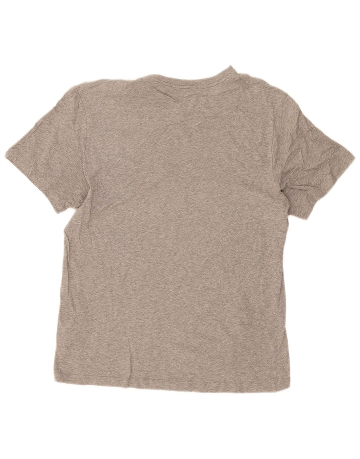 Nike grafisk T-shirt top til mænd, stor grå flækket bomuld